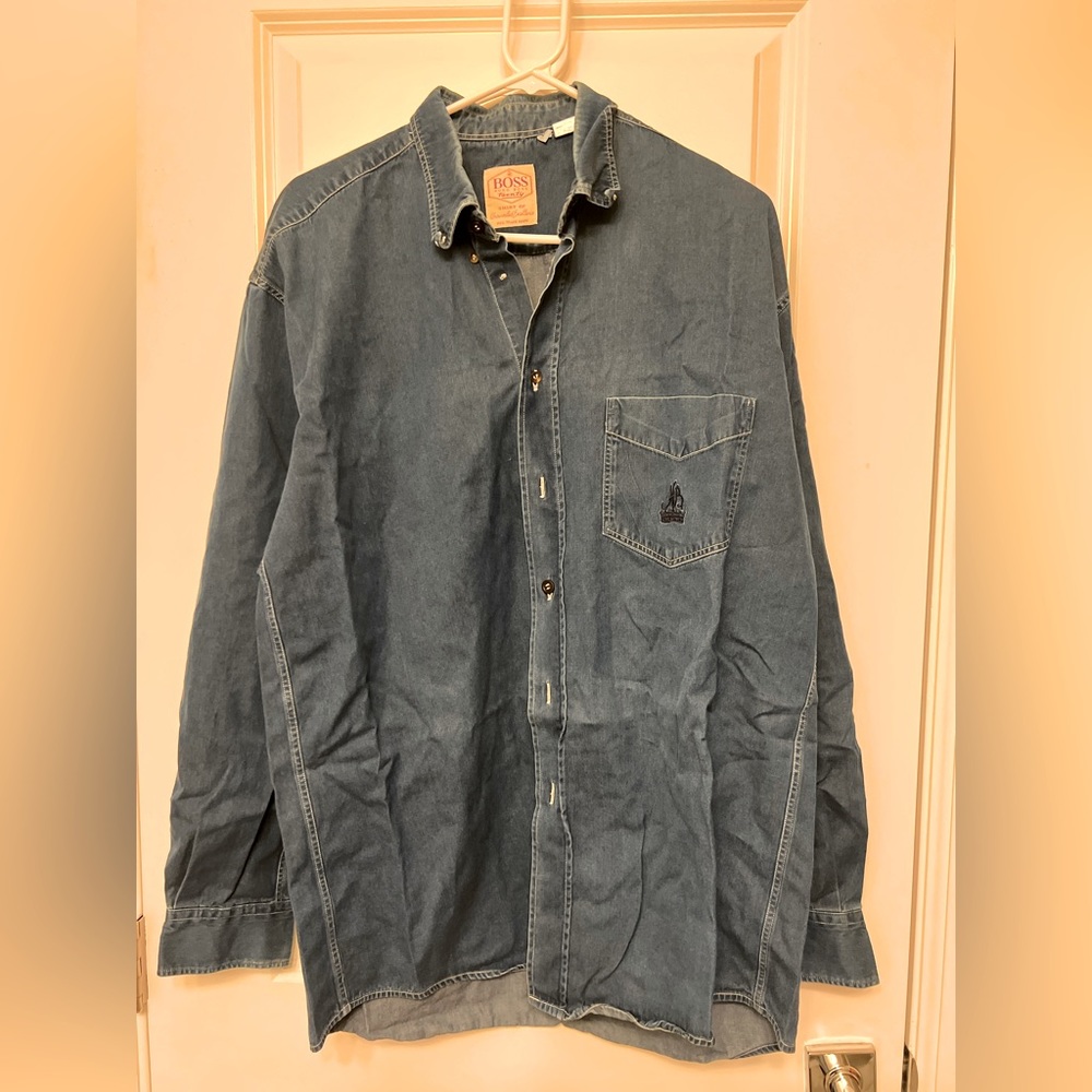 Boss men’s denim shirt, L